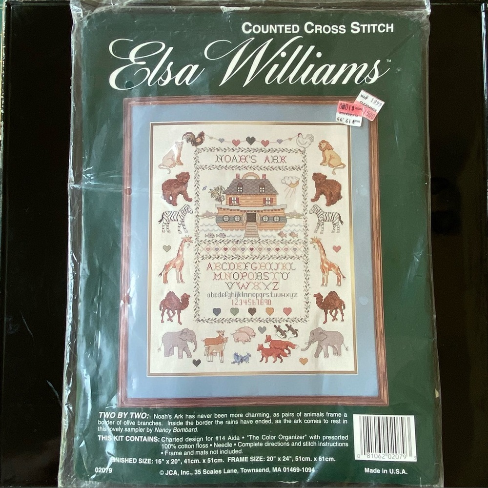 NWT Noah’s Ark Counted Cross Stitch Kit(an Elsa Williams Kit)